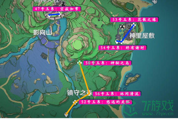 《原神》2022旋曜玉帛地图最新位置大全介绍