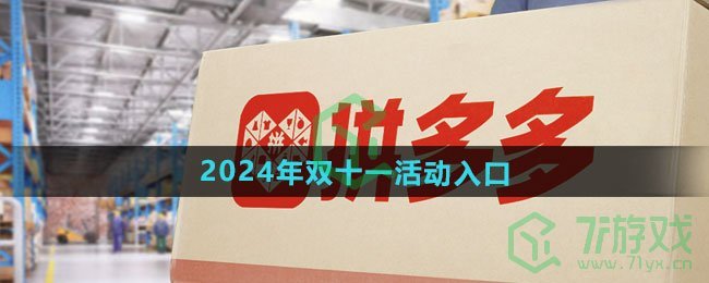 《拼多多》2024年双十一活动入口