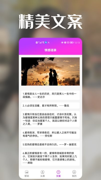 极光壁纸秀截图