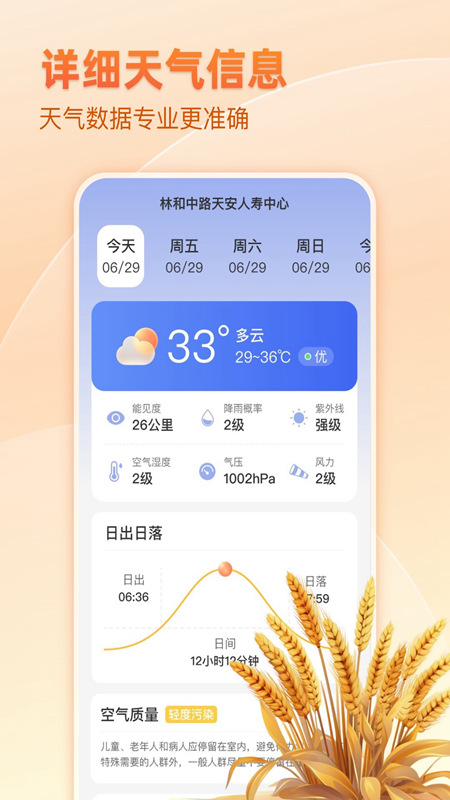 麦穗天气截图