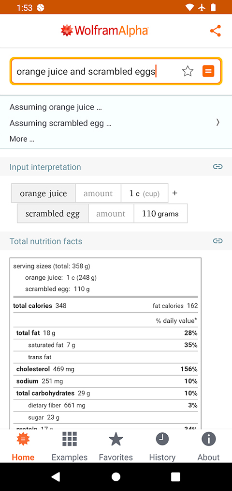 wolframalpha免费版截图