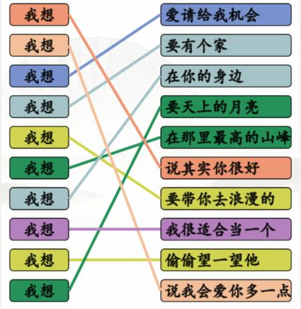 《汉字找茬王》连我想的歌通关攻略介绍